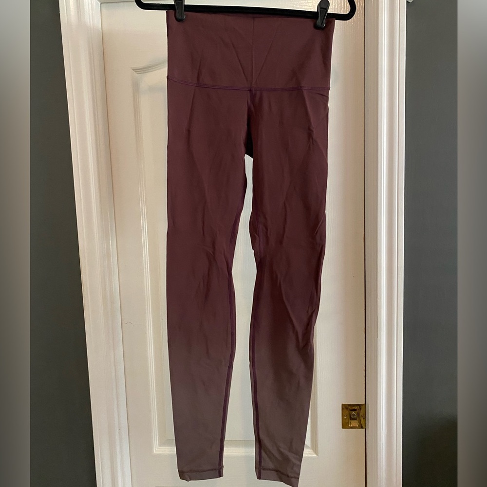 Rusty/maroon ombré lululemon leggings
